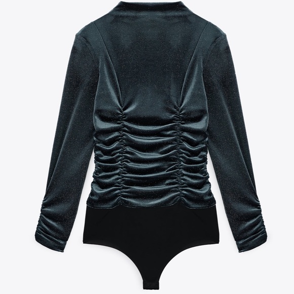 Zara sparkly velvet bodysuit - Picture 3 of 8